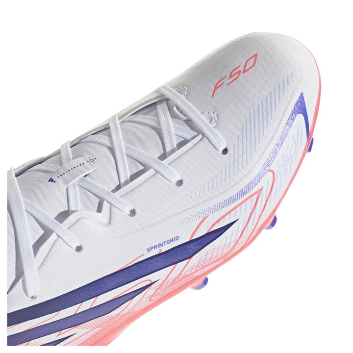 ADIDAS F50 Hyperfast League Fg Bianco Viola - Scarpe Da Calcio Bambino