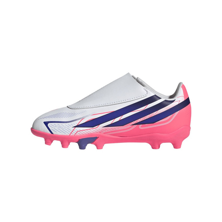 ADIDAS F50 Hyper Club Vel Fg Mg Bianco Viola - Scarpe Da Calcio Bambino