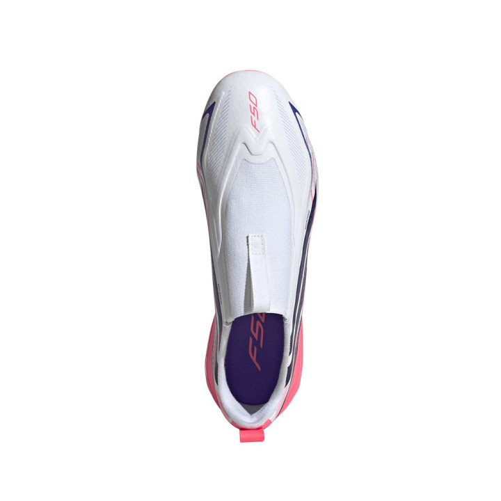 ADIDAS F50 Hyperfast League Ll Fg Bianco Viola - Scarpe Da Calcio Bambino