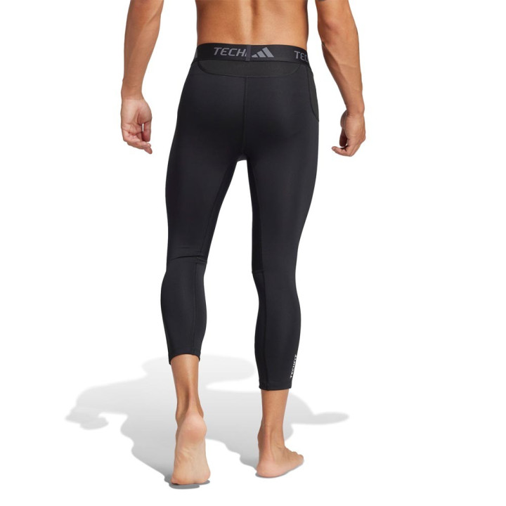ADIDAS Calzamaglia Techfit Nero Bianco Uomo