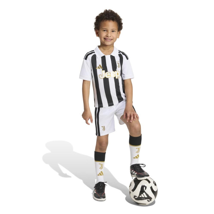 ADIDAS Completo Calcio Neonato Juve Home 26 27 Bianco Nero Bambino