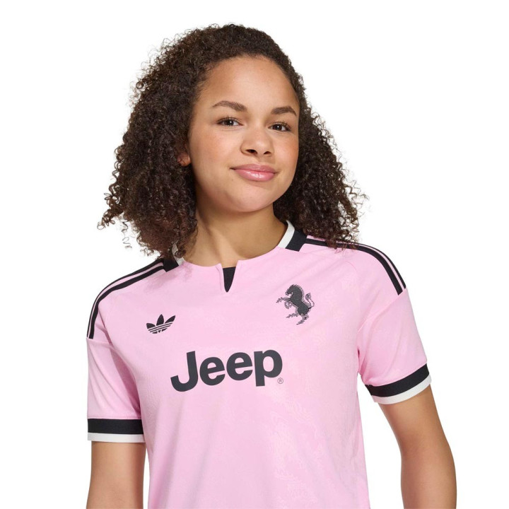 ADIDAS Maglia Calcio Juve Away 26 27 Rosa Nero Bambino