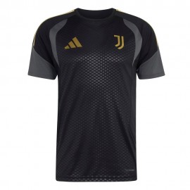 Maniche Corte Juve Training Eu nero oro