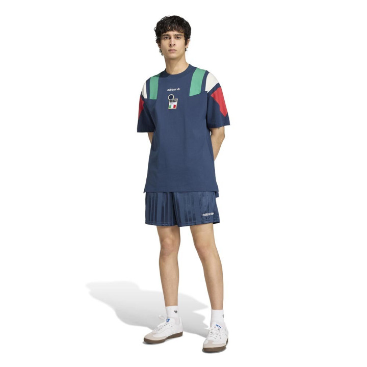 ADIDAS Pantaloncini Calcios Italia Figc Eqt Navy Uomo