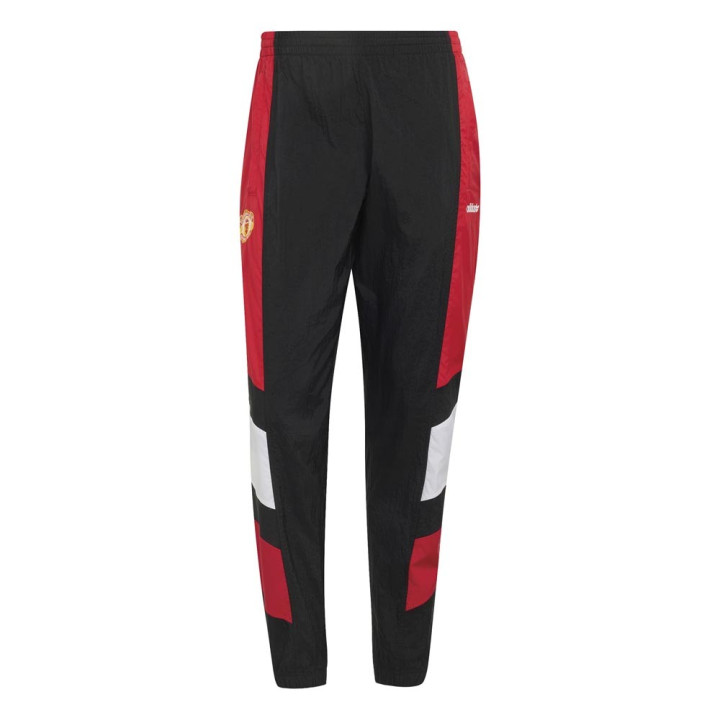 ADIDAS Pantaloni Allenamento Calcio Mufc Woven Eqt Nero Rosso Uomo