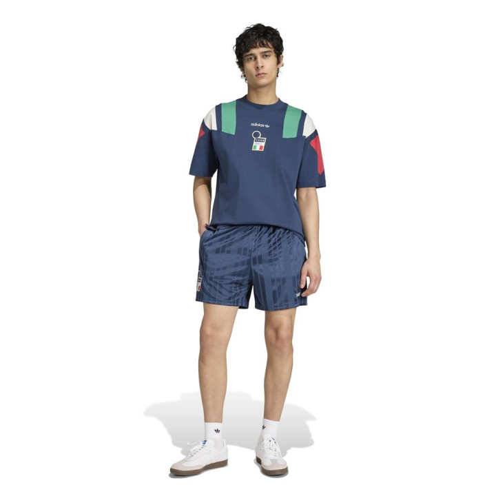 ADIDAS T-Shirt Calcio Italia Figc Eqt Navy Uomo