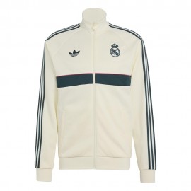 Real Madrid Full Zip Poly Panna verde