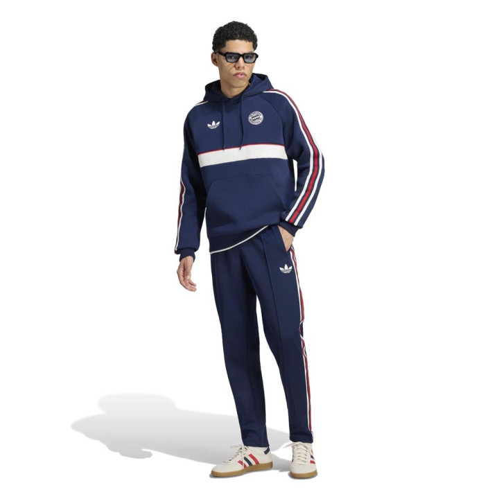 ADIDAS Originals Pantaloni Allenamento Calcio Bayern Poly Bianco Blu Uomo