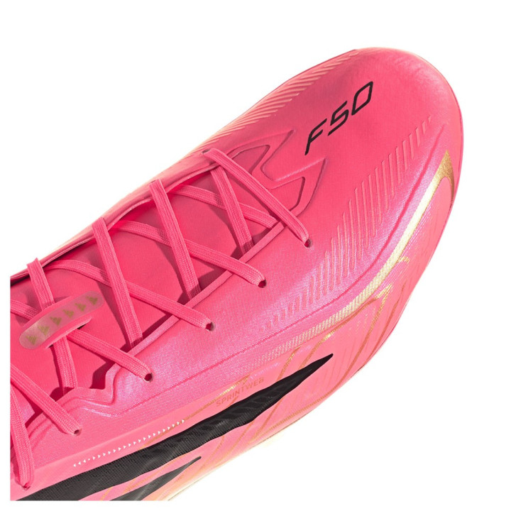 ADIDAS F50 Hyperfast Pro Fg Arancio Nero Oro - Scarpe Da Calcio Uomo