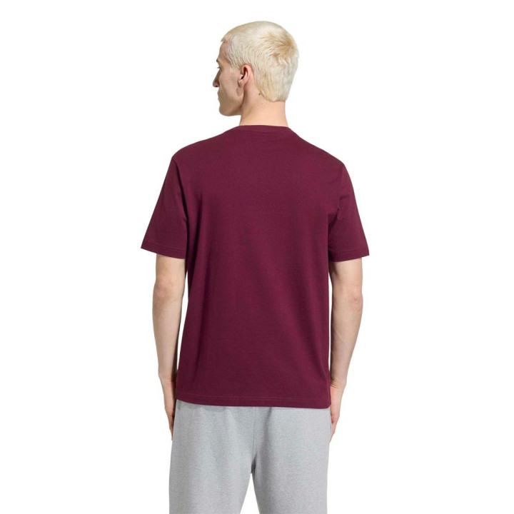 ADIDAS Originals T-Shirt Logo Piccolo Bordeaux Uomo