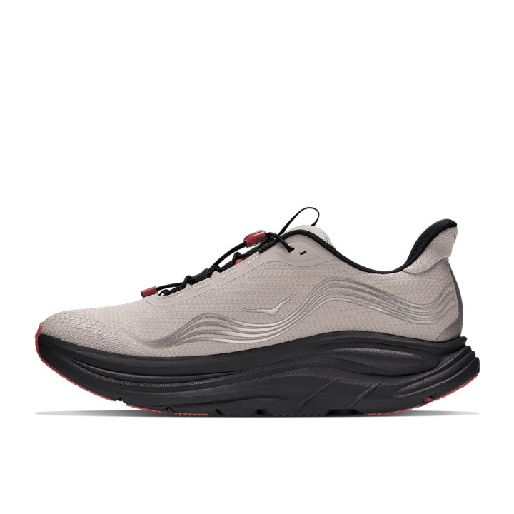 Hoka Clifton GORE-TEX River Rock Grigio Carbon Nero - Scarpe Running Uomo