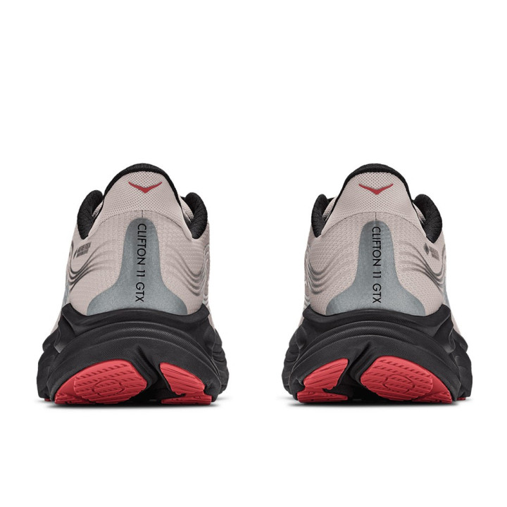 Hoka Clifton GORE-TEX River Rock Grigio Carbon Nero - Scarpe Running Uomo