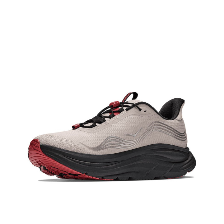 Hoka Clifton GORE-TEX River Rock Grigio Carbon Nero - Scarpe Running Uomo