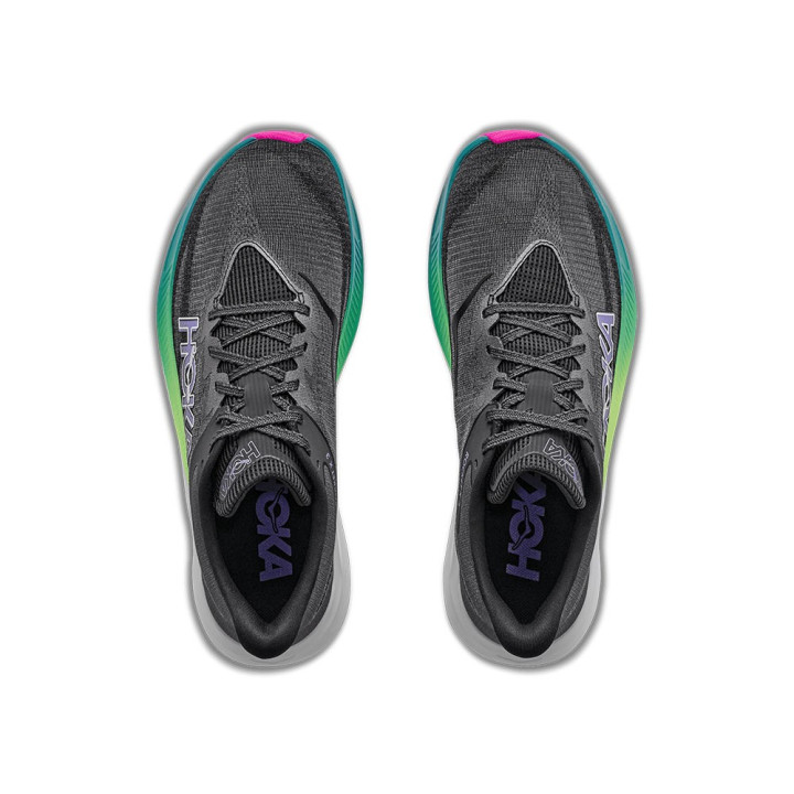 Hoka Rocket X 3 Nero Neon Nebula - Scarpe Running Uomo