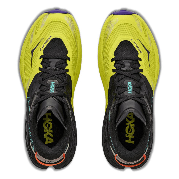 Hoka Speedgoat 7 Nero Hoka Citrus - Scarpe Trail Running Uomo