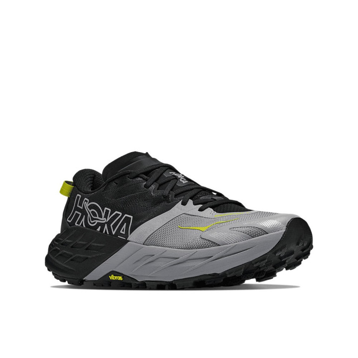 Hoka Speedgoat 7 Nero Stellar Grigio - Scarpe Trail Running Uomo
