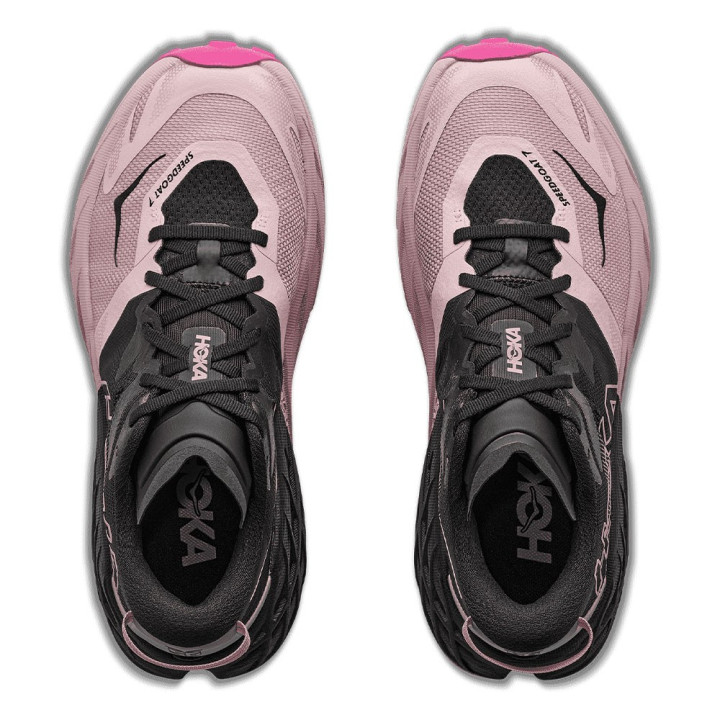 Hoka Speedgoat 7 Nero Rosa Opal - Scarpe Trail Running Donna