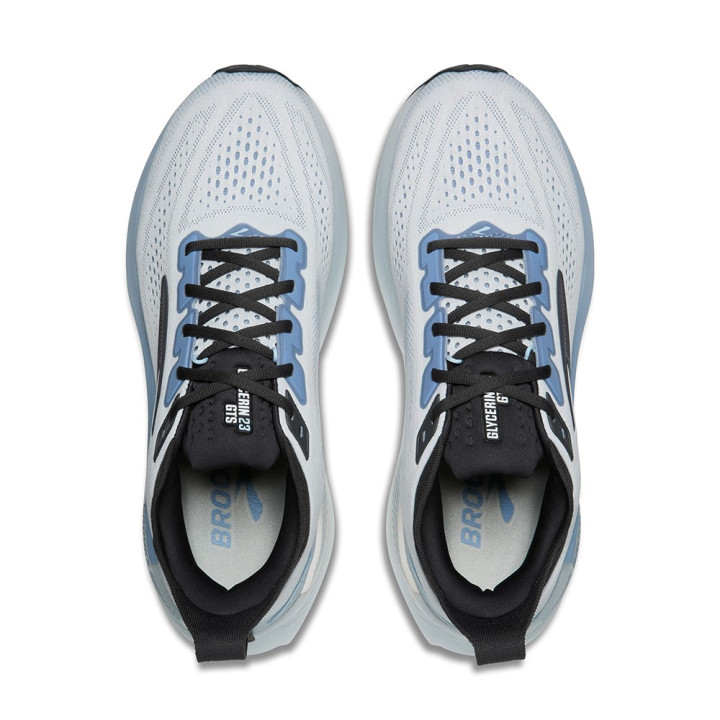 Brooks Glycerin Gts 23 Bianco Rain Nero - Scarpe Running Uomo