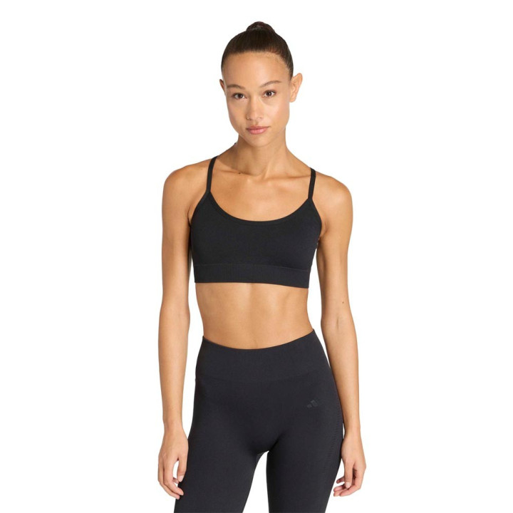 ADIDAS Reggiseno Sportivo Light Support Scrunch Nero Donna