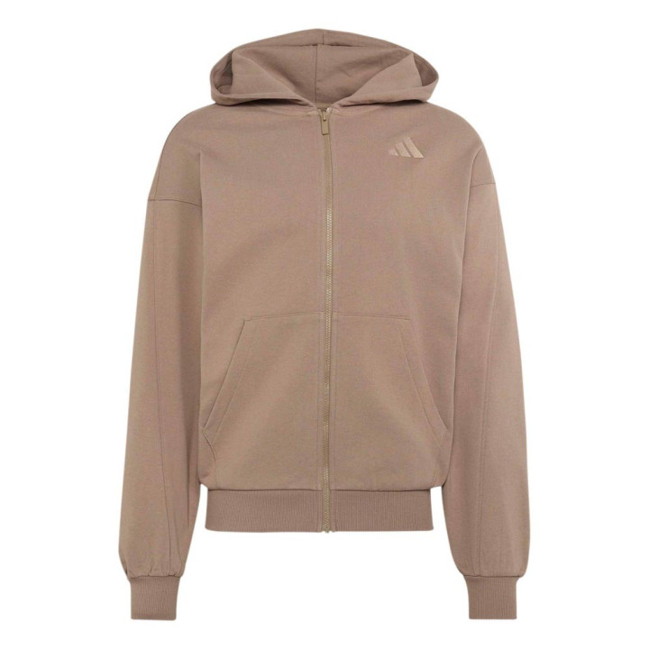 ADIDAS Felpa Palestra Full Zip Kit Moro Uomo