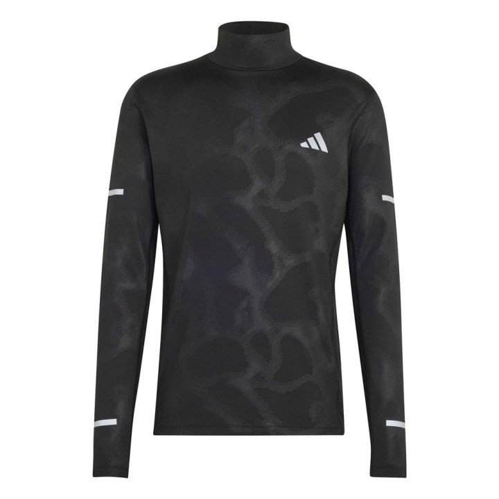 ADIDAS Maglia Running Turtle Neck Adi365 Climawarm Nero Uomo