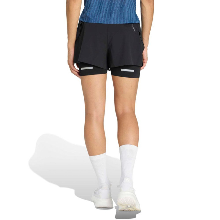ADIDAS Pantaloncini Runnings Adi365 2In1 Nero Donna
