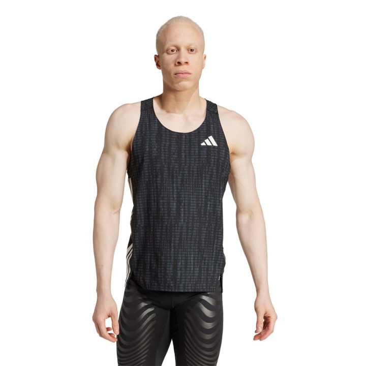 ADIDAS Canotta Running Adizero Carbon Nero Uomo