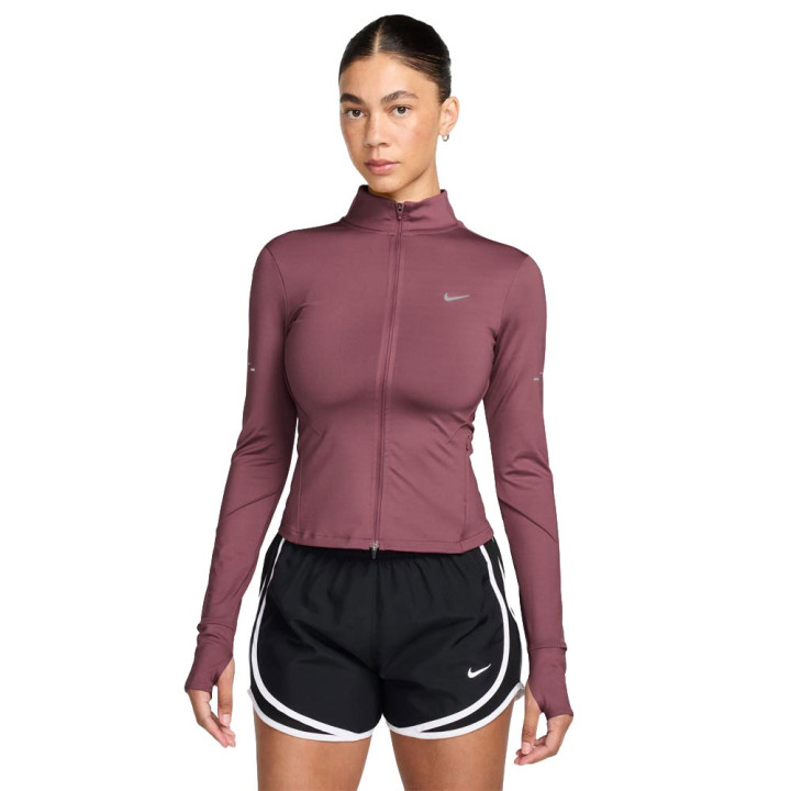 Nike Giacca Running Swift Full Zip Rosa Smoke Argento Donna