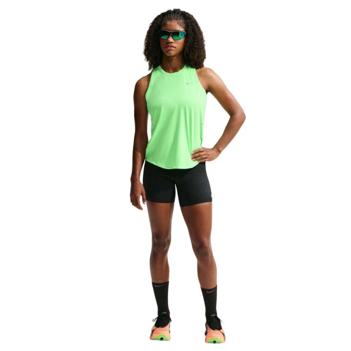 Nike Canotta Running Swift Df Standard Verde Argento Donna