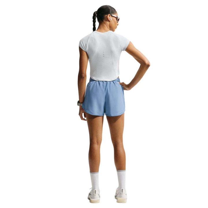 Nike Pantaloncini Running Tempo Run Work Blu Argento Donna