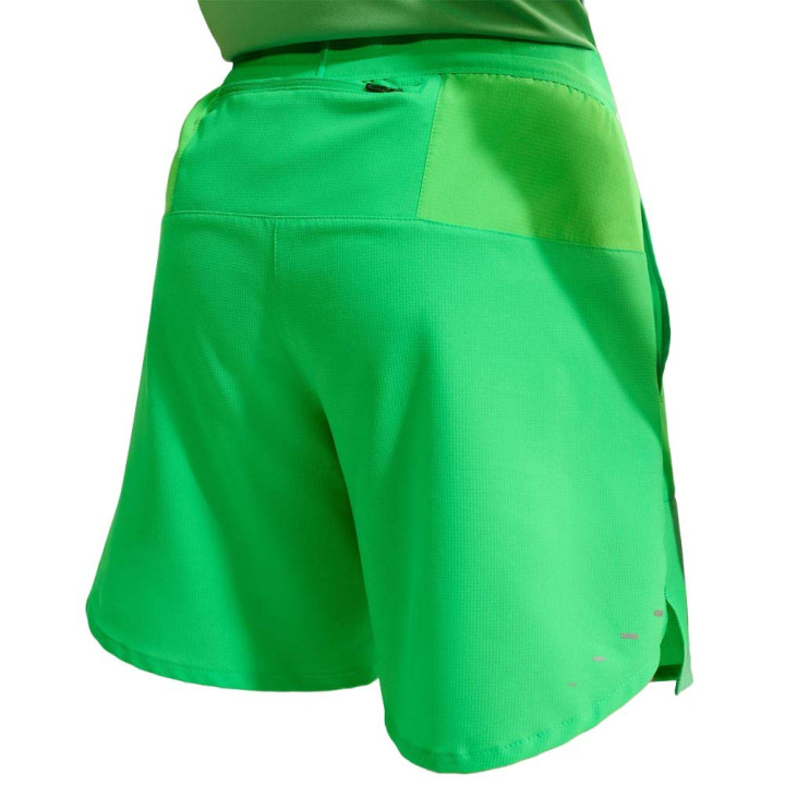 Nike Pantaloncini Running Stride 5" Bf Verde Argento Uomo