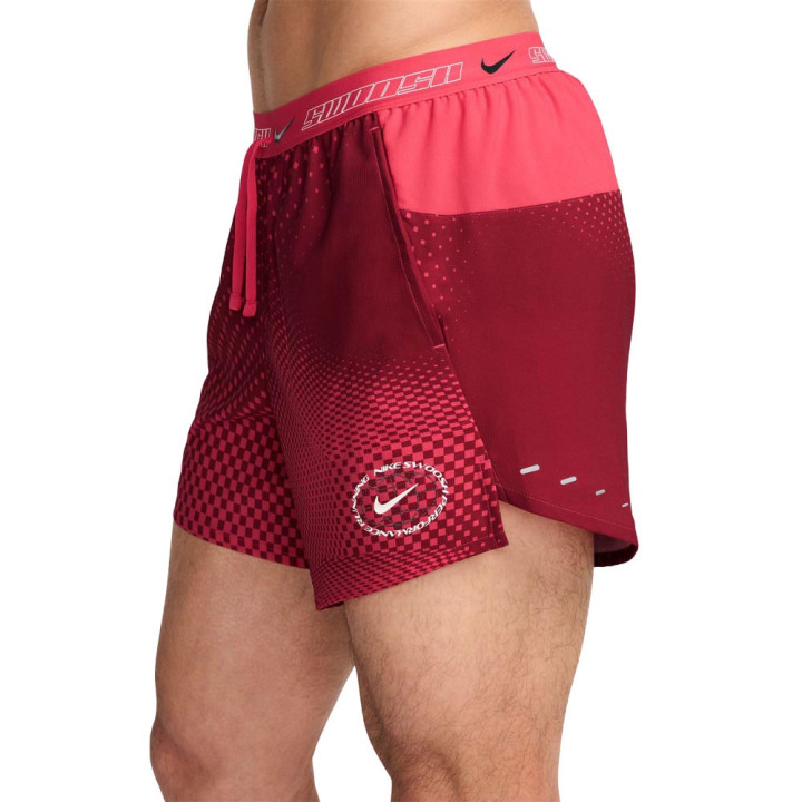 Nike Pantaloncini Running Stride 5" Unstp Fusion Red Uomo