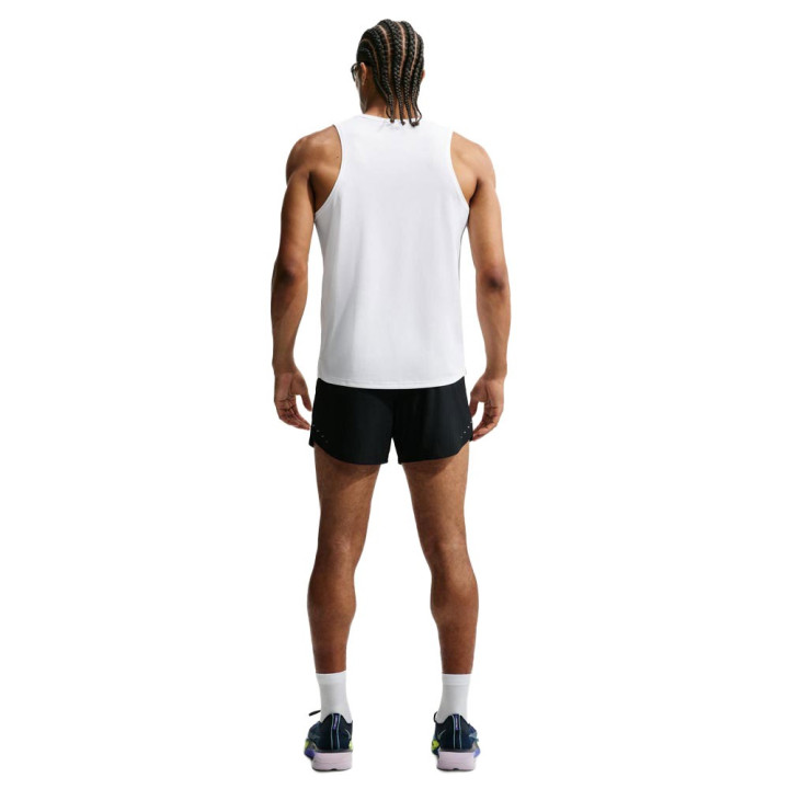 Nike Pantaloncini Running Af Stride 5" Nero Argento Uomo