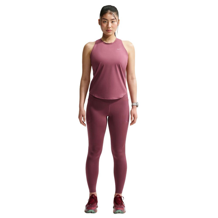 Nike Canotta Df Swift Standard Rosa Smoke Argento Donna