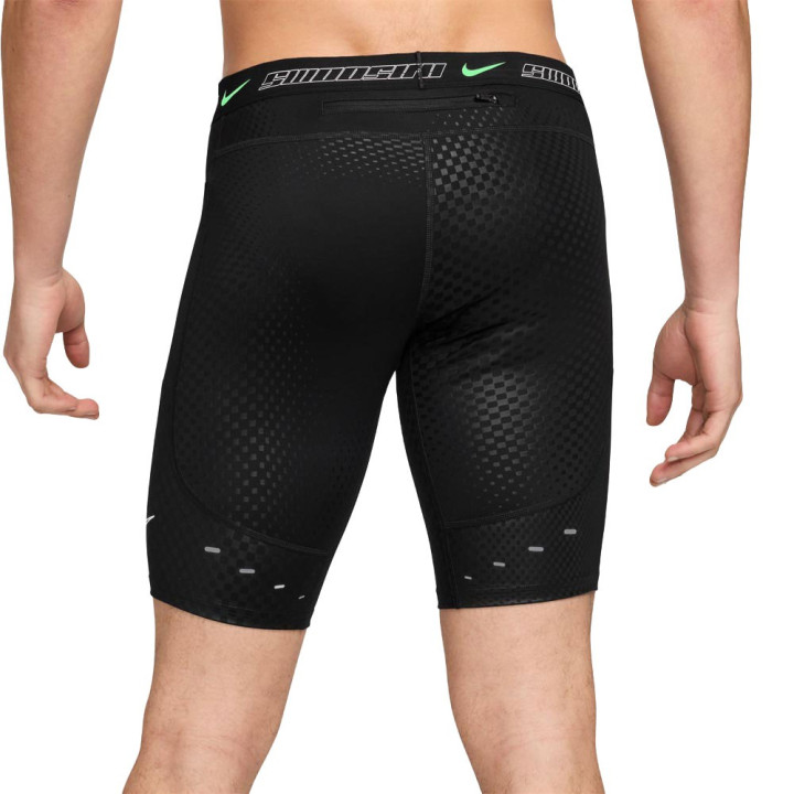 Nike Pantaloncini Running Tight Stride Nero Verde Uomo