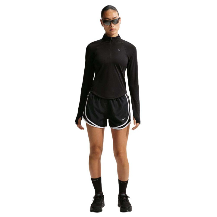 Nike Pantaloncini Running Tempo Run Nero Argento Donna