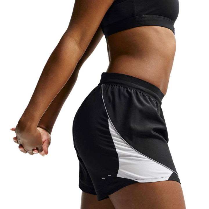 Nike Pantaloncini Running Swoosh Run Nero Bianco Donna