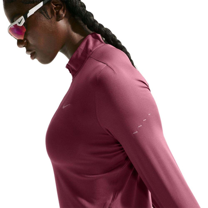 Nike T-Maglia Running Swift Rosa Smoke Argento Donna