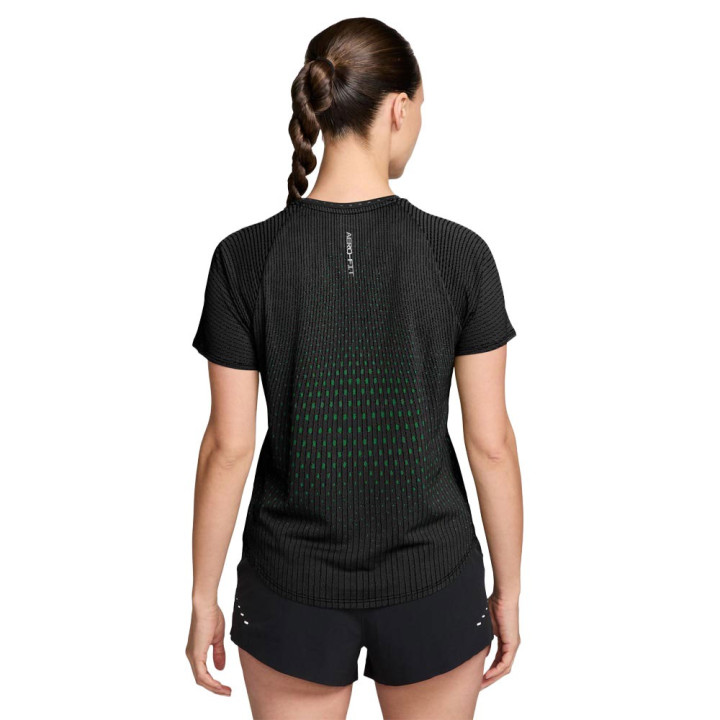 Nike T-shirt RunningAero-Fit Swift Nero Verde Donna