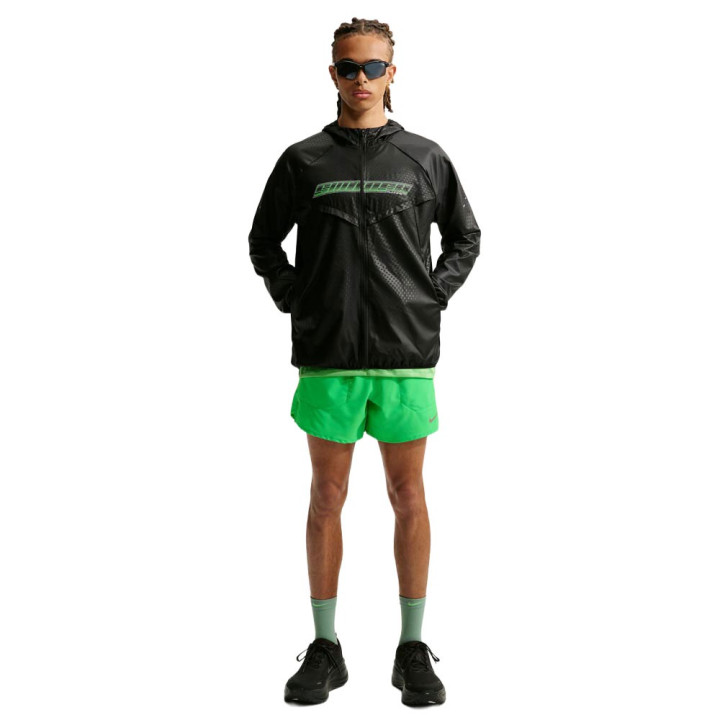 Nike Giacca Running Stride Uv Rpl Unstp Nero Uomo