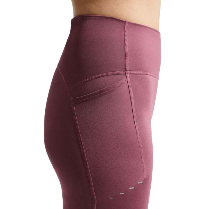 Nike Tight Df Swift 7 8 Rosa Smoke Argento Donna