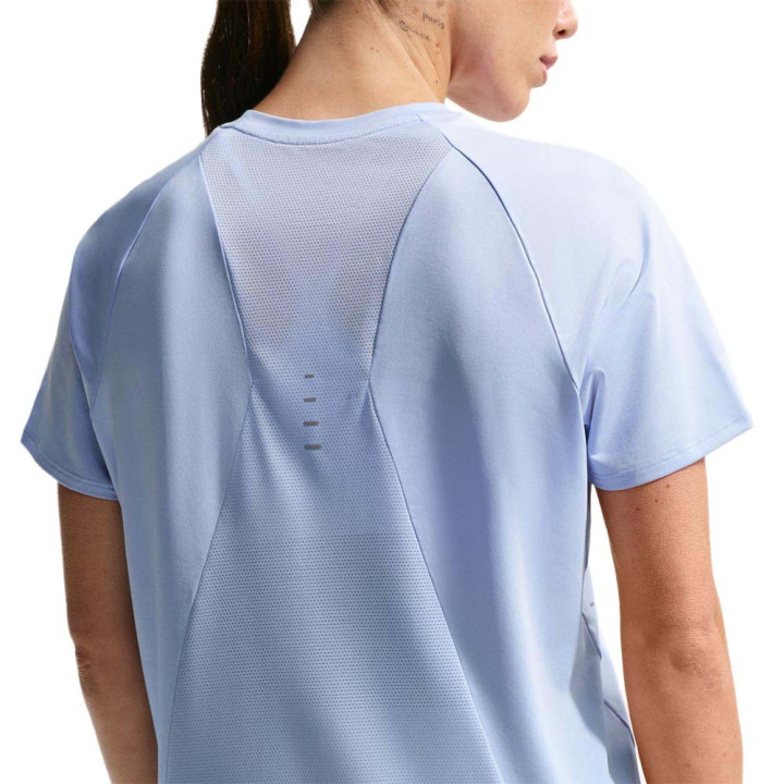 Nike T-shirt Running Swift Df Blu Argento Donna