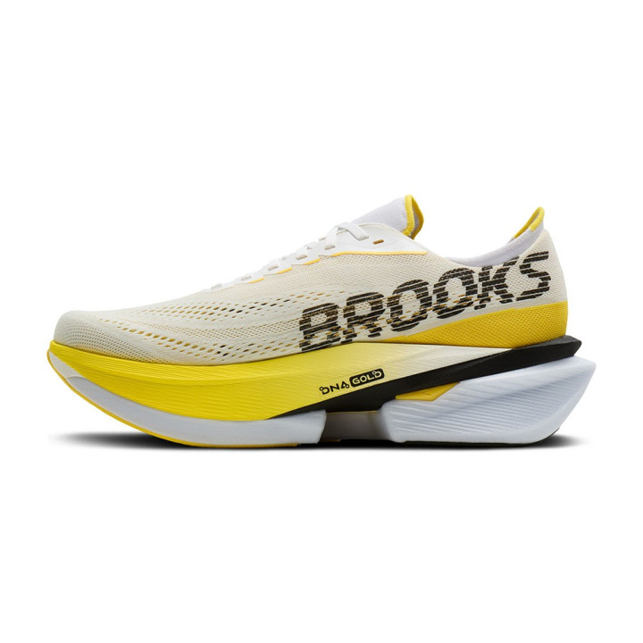 Brooks Hyperion Max 4 Bianco Cyber Giallo - Scarpe Running Uomo