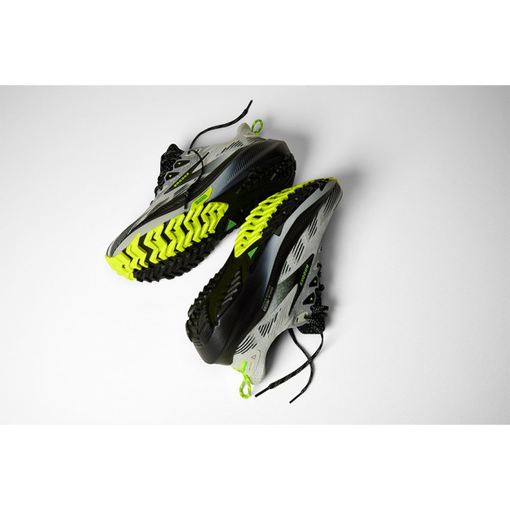 Brooks Ghost Trail Grigio Nero Nightlife - Scarpe Trail Running Uomo