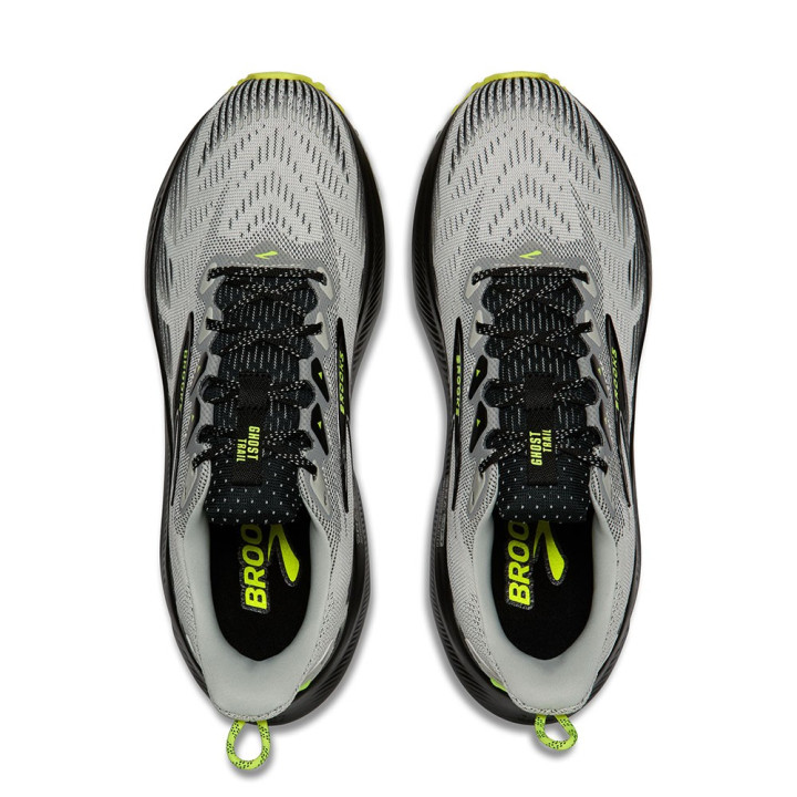 Brooks Ghost Trail Grigio Nero Nightlife - Scarpe Trail Running Uomo