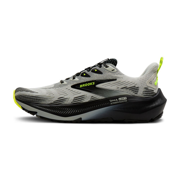 Brooks Ghost Trail Grigio Nero Nightlife - Scarpe Trail Running Uomo