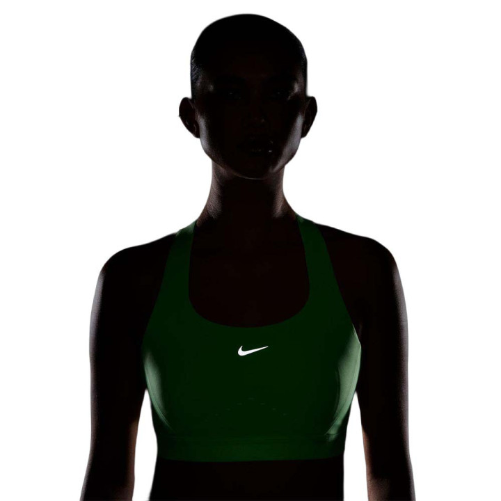 Nike Swift Reggiseno Sportivo Swift Verde Argento Donna