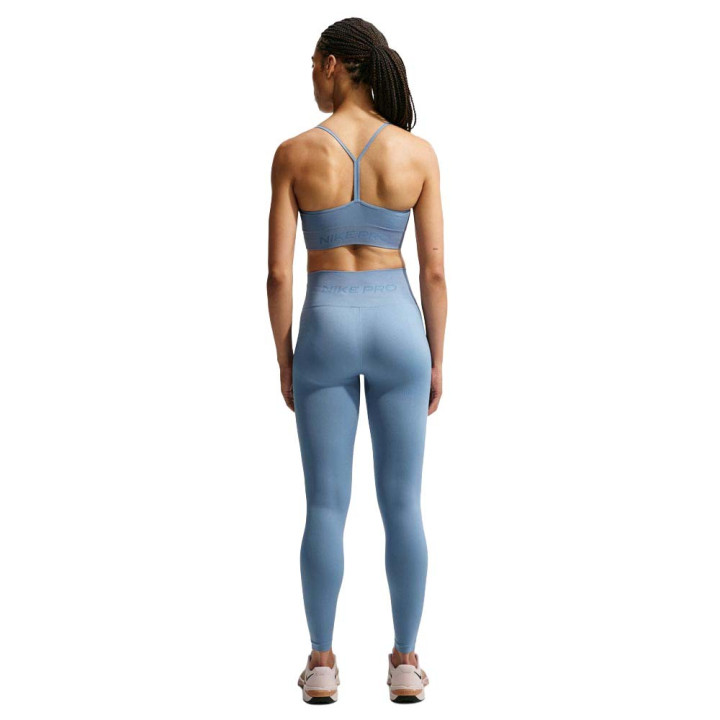 Nike Pro Seamless Reggiseno Sportivo Azzurro Donna