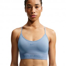 Pro Seamless Reggiseno Sportivo azzurro