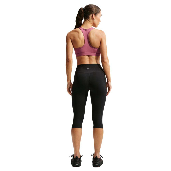Nike Swoosh Reggiseno Sportivo Medium Support Bordeaux Donna